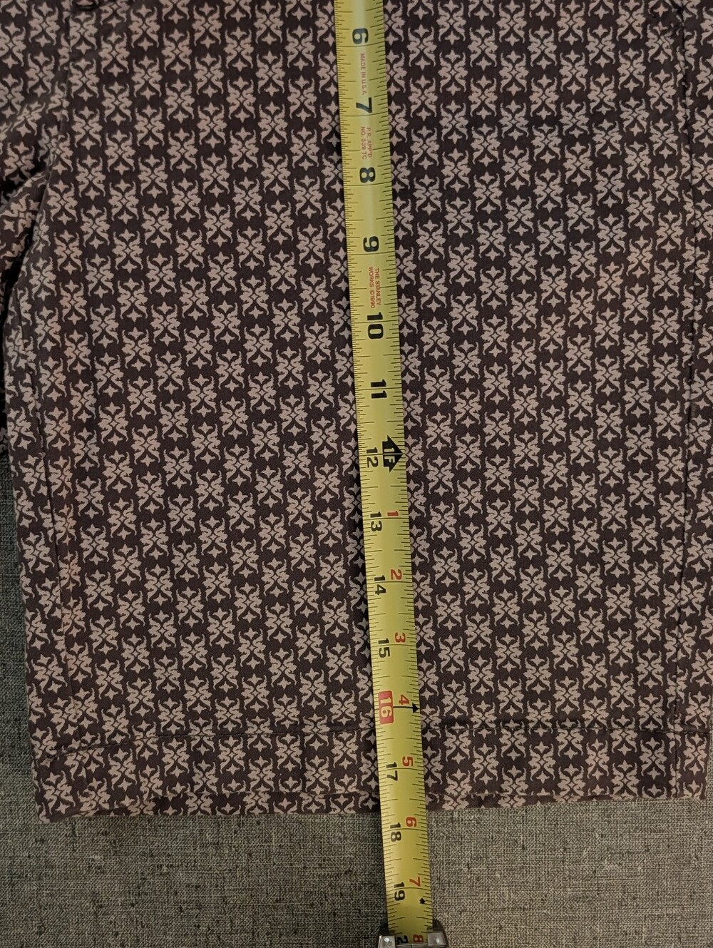 Caslon Women's Geometric Print Cotton Shorts Size 10 - Picture 5 of 5